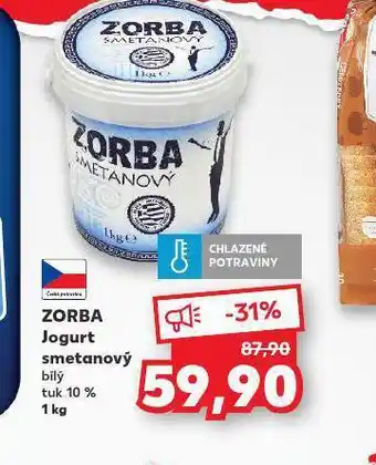 Kaufland Zorba jogurt smetanový 10% nabídka