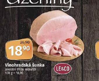 Coop Vinohradská šunka nabídka