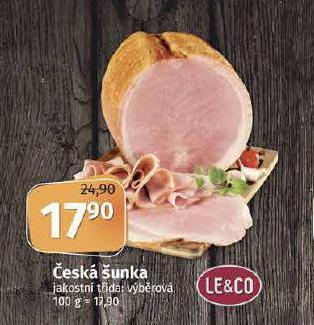 Coop Česká šunka nabídka