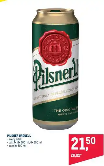 Makro Pilsner urquell 500 ml nabídka
