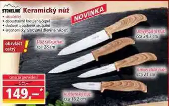 Norma Stoneline keramický nůž nabídka