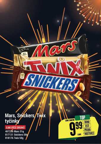 Tamda Foods Mars, snickers/twix tyčinky nabídka