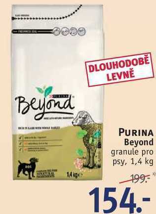 Rossmann Purina beyond granule pro psy, 1,4 kg nabídka