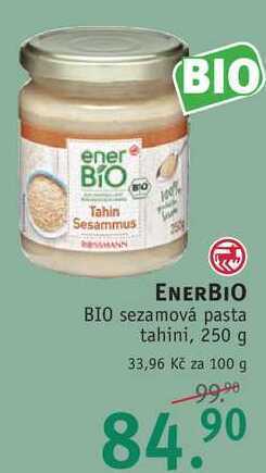 Rossmann Enerbio bio sezamová pasta tahini, 250 g nabídka