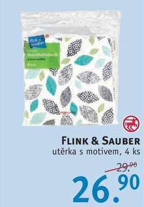 Rossmann Flink & sauber utěrka s motivem, 4 ks nabídka