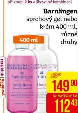 Teta Barnängen sprchový gel nebo krém 400 ml nabídka