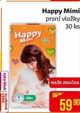 Teta Happy mimi prsní vložky 30 ks nabídka