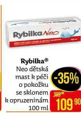 Rybilka neo dětská mast k péči o pokožku se sklonem k opruzeninám 100 ml