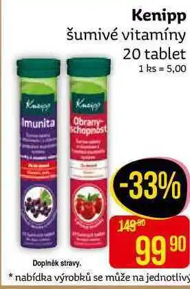 Teta Kenipp šumivé vitamíny 20 tablet nabídka