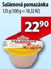 CBA Salámová pomazánka, 125 g nabídka