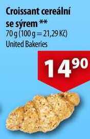 Croissant cereální se sýrem, 70 g