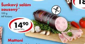 CBA Šunkový salám zauzený, 100 g nabídka