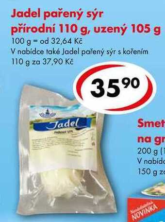 CBA Jadel pařený sýr přírodní 110 g, uzený 105 g nabídka