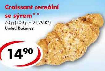 CBA Croissant cereální se sýrem, 70 g nabídka