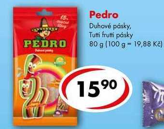 CBA Pedro duhové pásky, tutti frutti pásky, 80 g nabídka