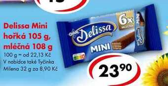CBA Delissa mini hořká 105 g, mléčná 108 g nabídka