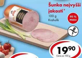CBA Šunka nejvyšší jakosti, 100 g nabídka