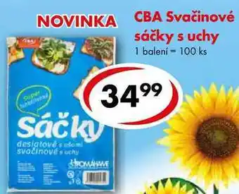 Cba svačinové sáčky s uchy, 1 balení = 100 ks