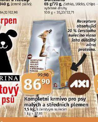 Coop Axi kompletní krmivo pro psy nabídka
