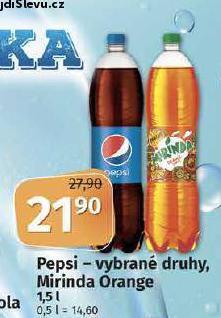 Coop Pepsi, mirinda nabídka