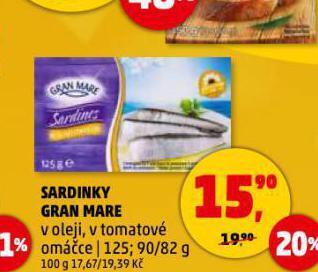Penny Market Sardinky gran mare nabídka