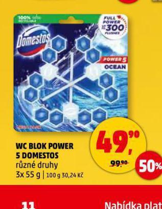 Penny Market Wc blok power 5 domestos nabídka
