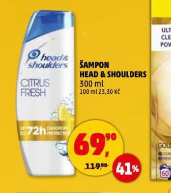 Penny Market Head&shoulders šampon nabídka
