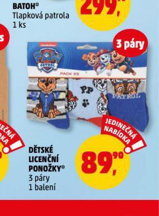Penny Market Dětské licenční ponožky nabídka