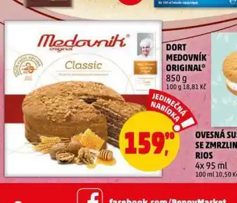 Penny Market Dort medovník original nabídka