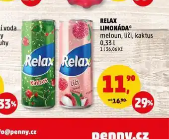 Penny Market Rdelax limonáda nabídka