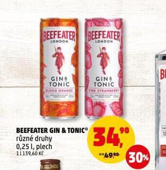Penny Market Beefeater gin & tonic nabídka