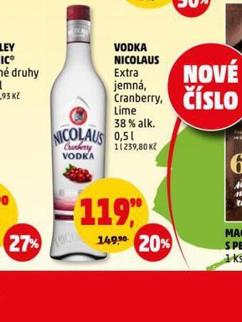 Penny Market Vodka nicolaus nabídka