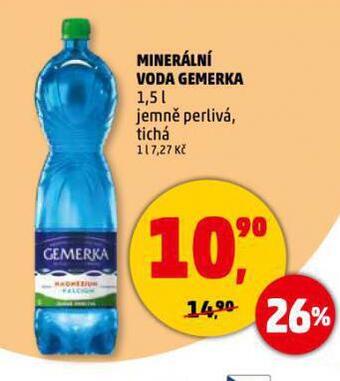 Penny Market Gemerka minerální voda nabídka