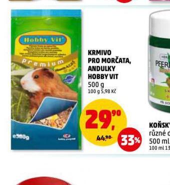 Penny Market Krmivo pro andulky hobby vit nabídka