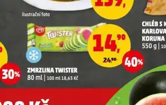 Penny Market Zmrzlina twister nabídka