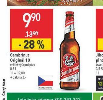 Globus Pivo gambrinus originál nabídka