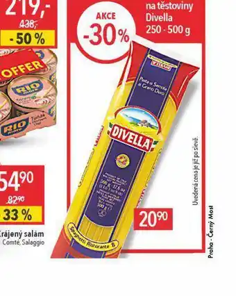 Globus Divella těstoviny nabídka