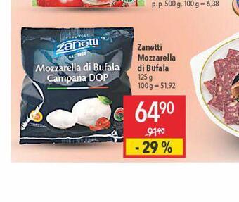 Globus Zanetti mozzarella di bufala nabídka
