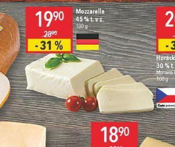 Globus Mozzarella 45% nabídka