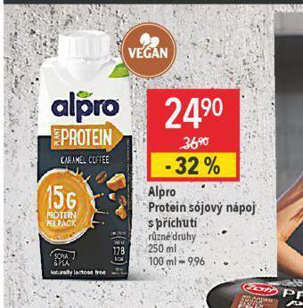 Globus Alpro protein sójový nápoj s příchutí nabídka