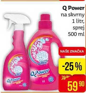 Q power na skvrny 1 litr, sprej 500 ml