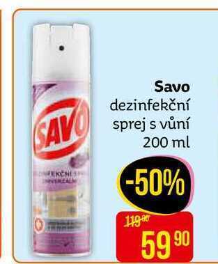 Teta Savo dezinfekční sprej s vůní 200 ml nabídka