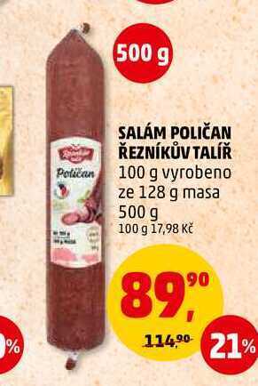Penny Market Salám poličan řezníkův talíř, 500 g nabídka