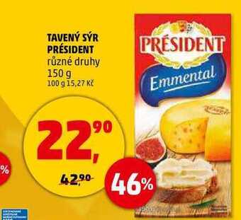 Penny Market Tavený sýr président, 150 g nabídka