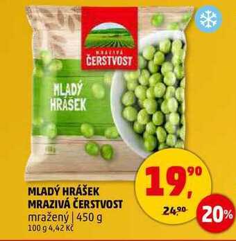Penny Market Mladý hrášek mrazivá čerstvost, 450 g nabídka