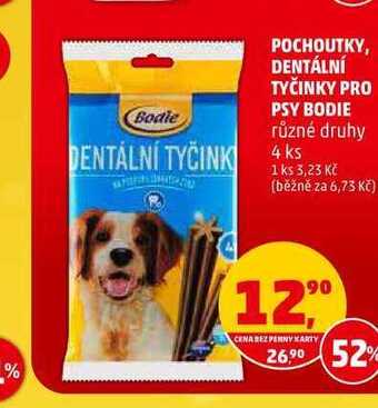 Penny Market Pochoutky, dentální tyčinky pro psy bodie, 4 ks nabídka