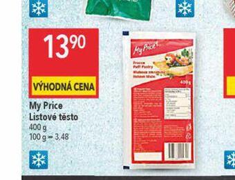 Globus My price listové těsto nabídka