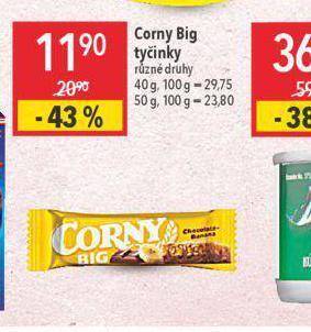 Globus Corny big tyčinky nabídka