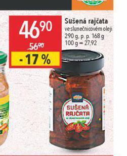 Globus Sušená rajčata nabídka