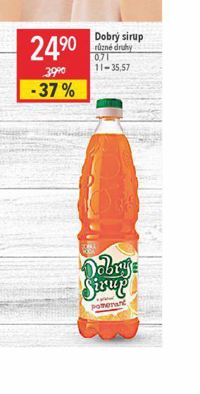 Globus Dobrý sirup nabídka